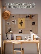 Tablero de anuncios de fieltro y tablero de corcho alternativo 48