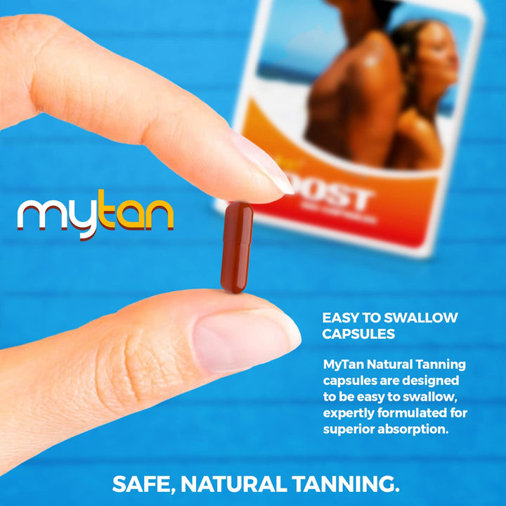 MyTan Boost Tan Pills | 100 cápsulas | Acelerador de bronceado sola...