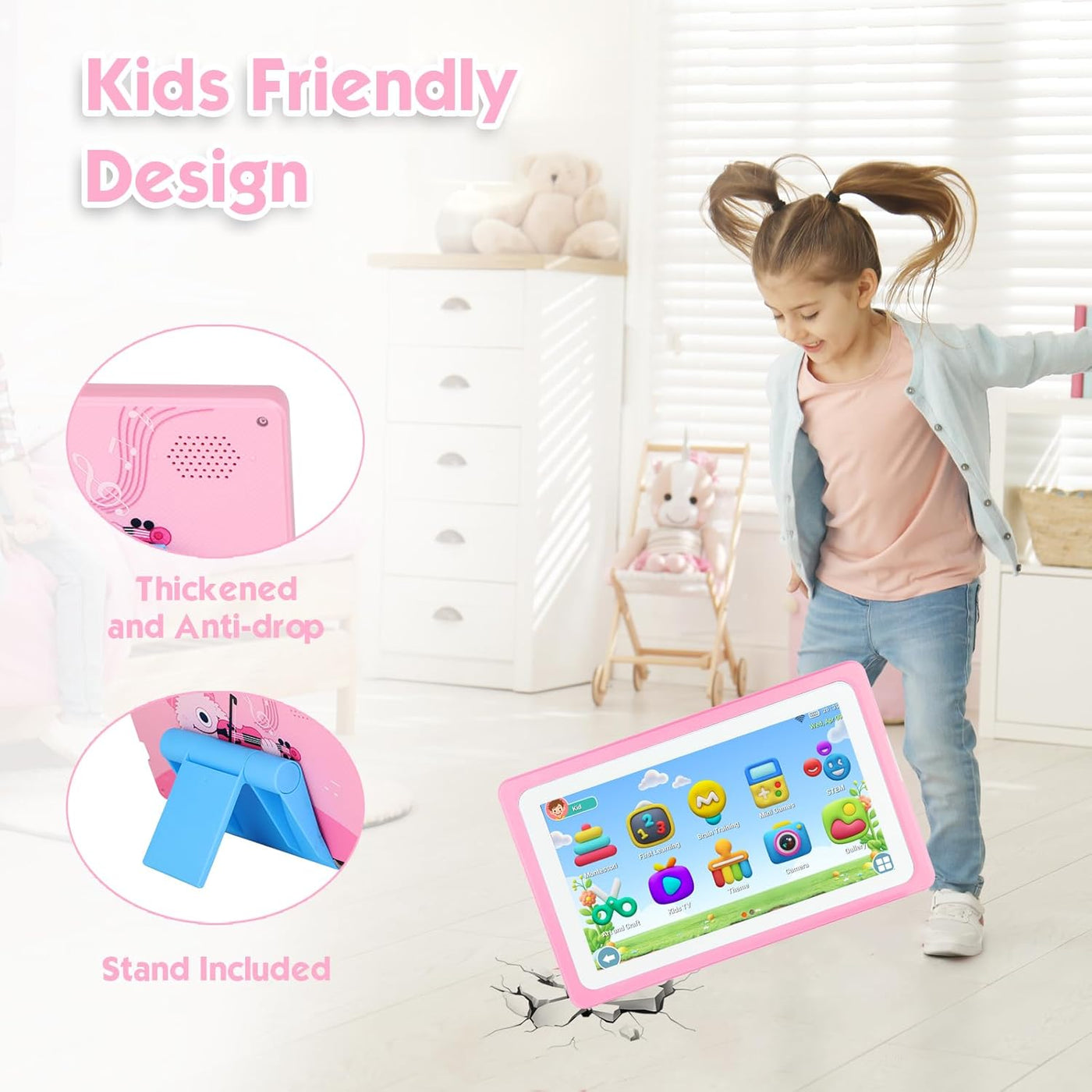Tablet para niños de 7 pulgadas, 32 GB, tableta para niños de 3 a 7...