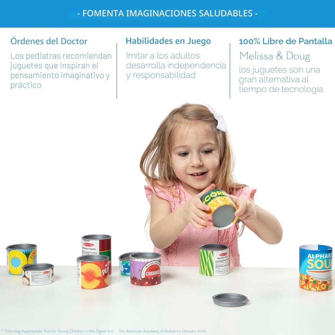 Melissa &amp; Doug, ¡Juguemos a la casa! Accesorios de cocina, Lata...