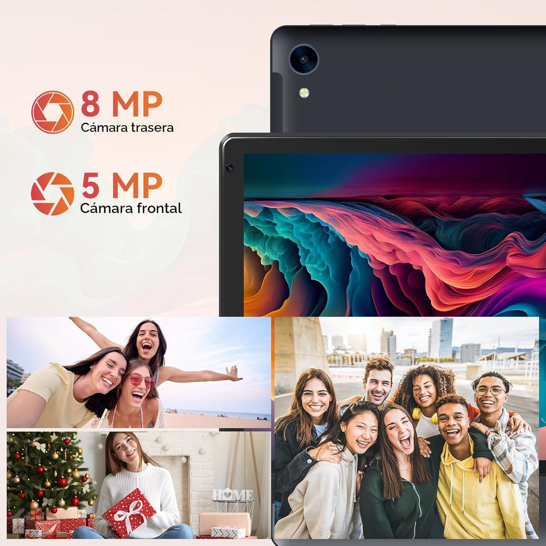 URAO Tableta, tableta Android 15 de 10.1 pulgadas con procesador Oc...