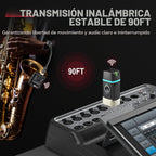 Xvive U7 Sistema Inalámbrico para Saxofón y Trompeta con Transmisor y Receptor de 2.4GHz