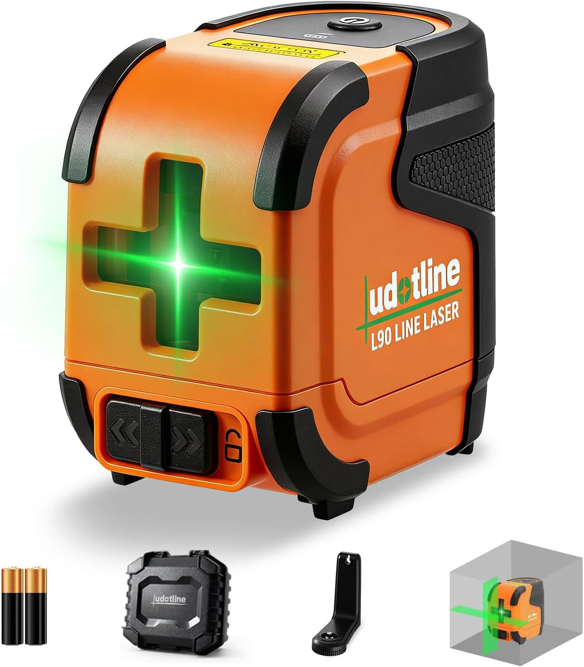 Láser de línea cruzada de bolsillo Green L90 nivel laser nivelador herramientas