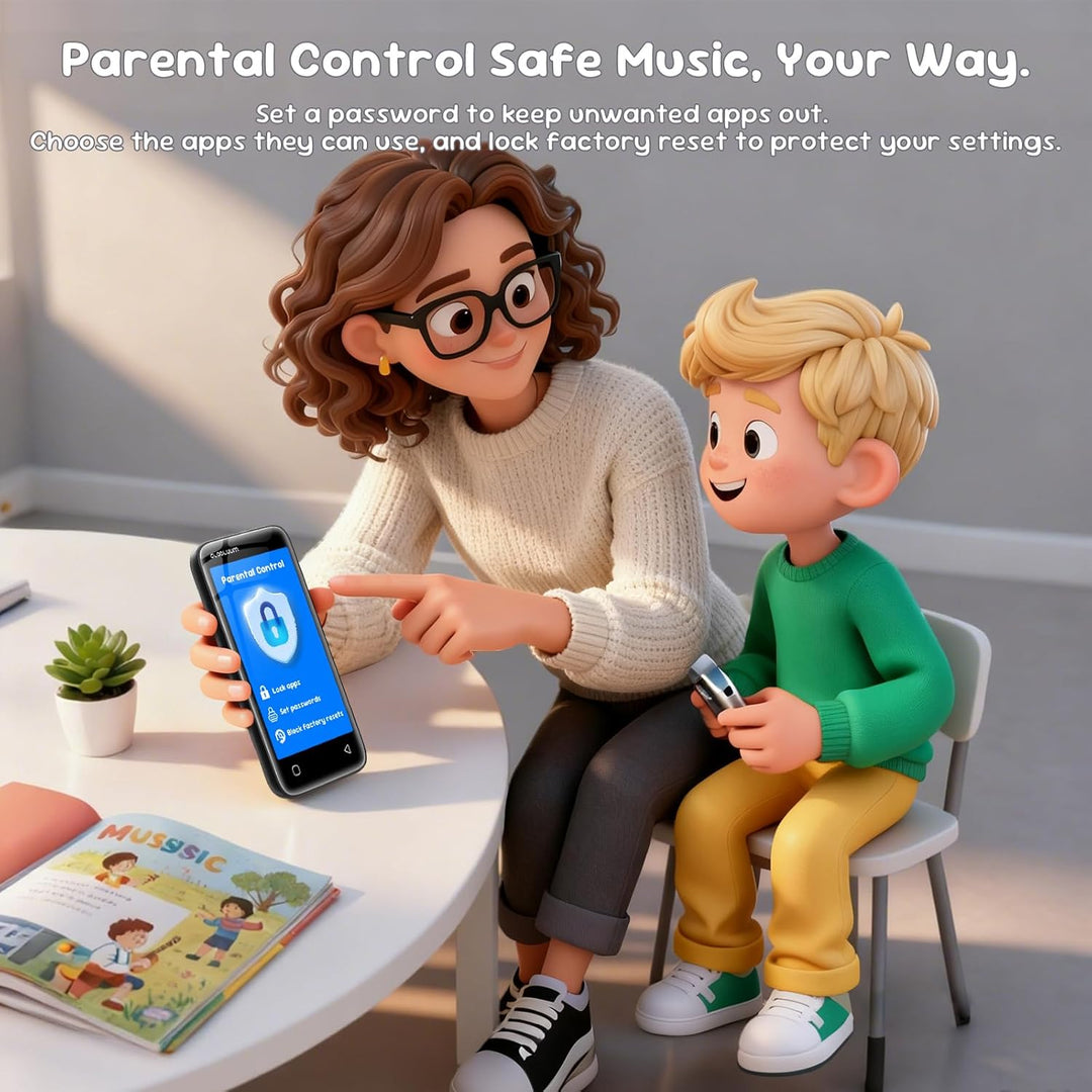 Reproductor de MP3 para niños, controles parentales, 16 GB, compati...