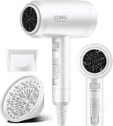 Secador de Pelo con Difusor, CONFU Secador de Pelo para Cabello Riz...