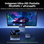 UGREEN Estación de acoplamiento USB-C DisplayLink, monitor cuádruple
