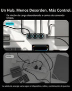 E-Tank Estación de Carga de Escritorio 7 en 1, Cargador GaN USB-C de 240W Máx.
