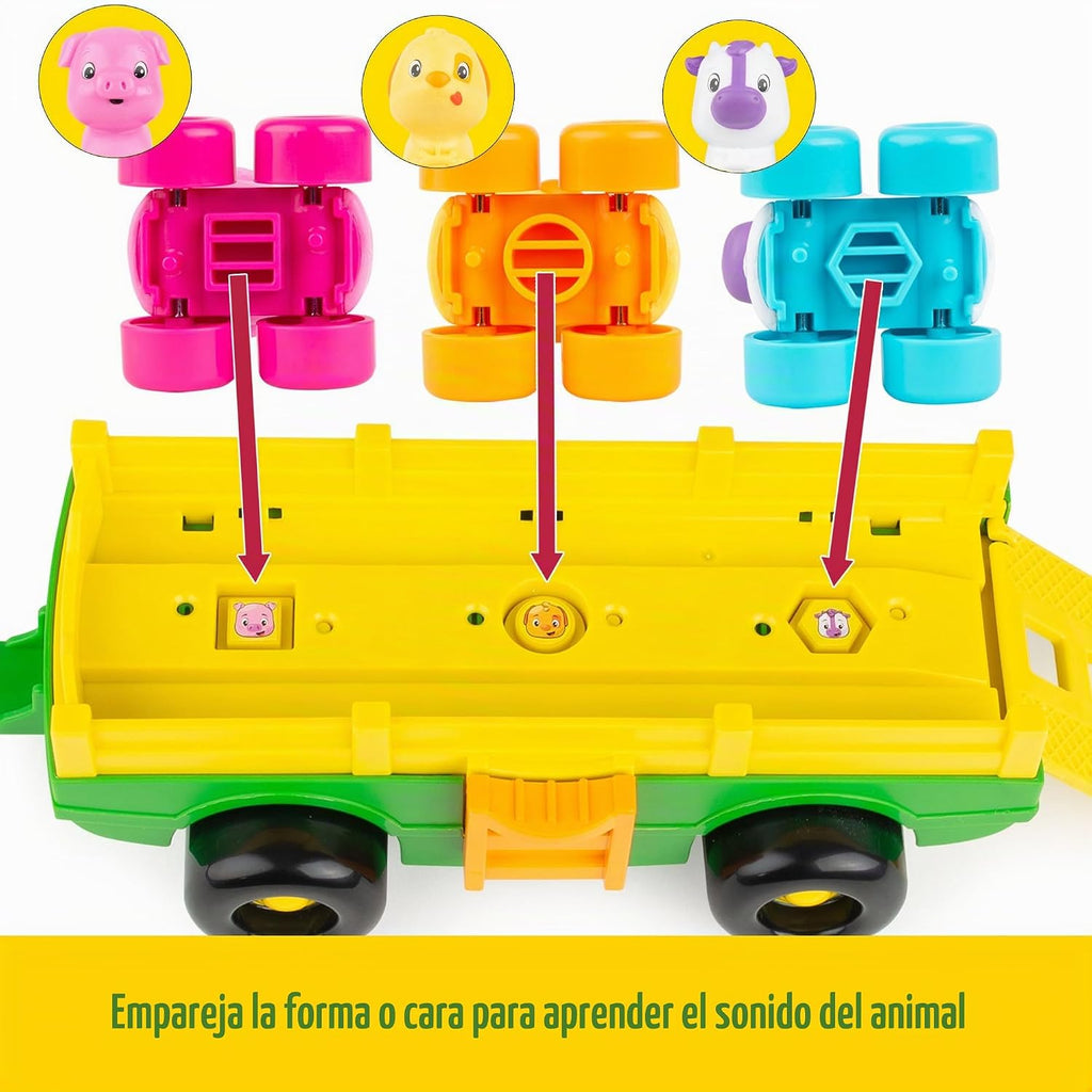 John Deere Animal Sounds Wagon Ride - Juguetes musicales para niños