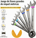 Juego de llaves métricas grandes de 0.906-1.260 in, juegos de