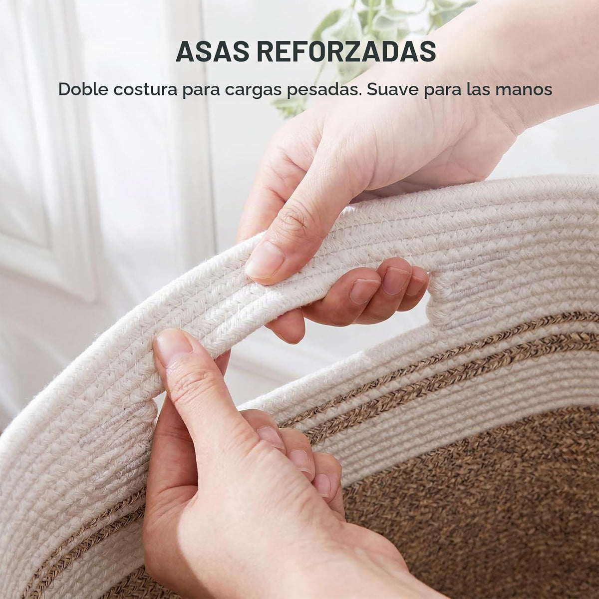 OIAHOMY - Cesta de lavandería de 91L, cesta de lavandería extragrande, cesta plegable de cuerda de algodón, cesta de almacenamiento tejida para mantas, ropa, almohadas - 16x15x24 - Amarillo