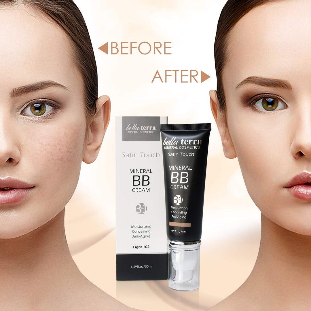 Bellaterra Cosmetics BB Cream, hidratante tintado, base mineral, co...
