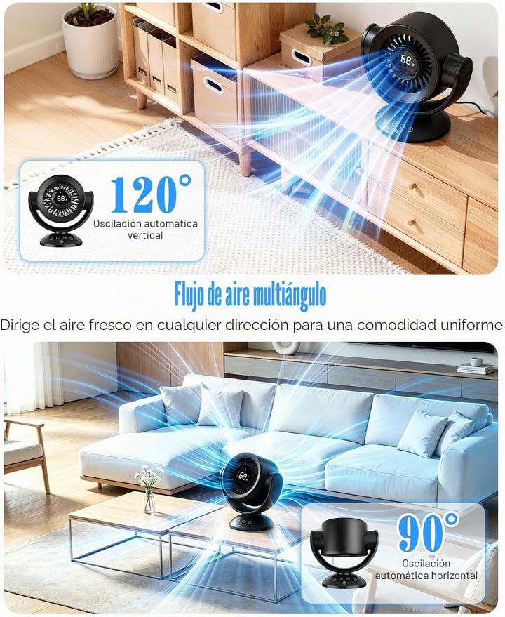 Ventilador para dormitorio, ventiladores de escritorio, ventilador...