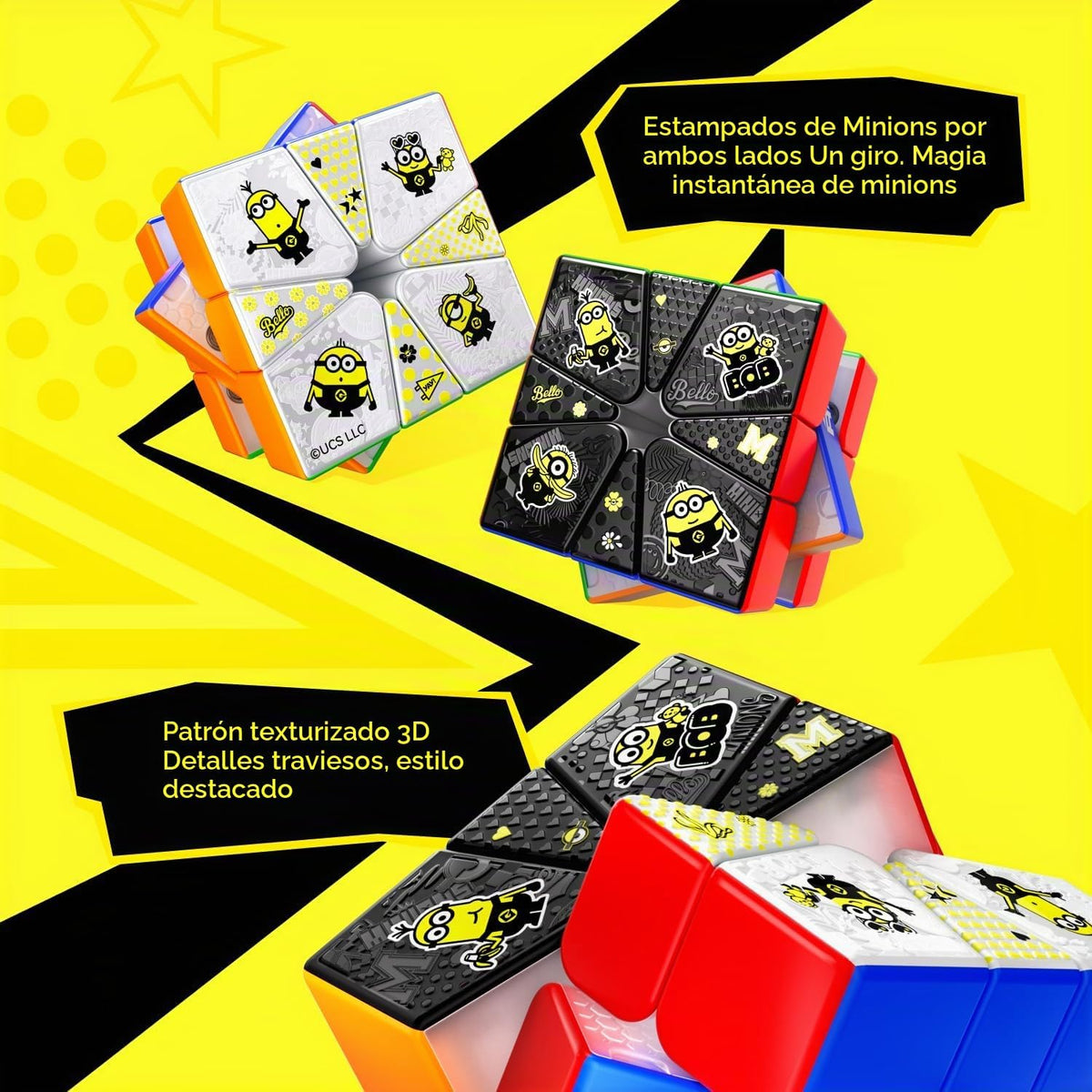 GAN Minions Square-1 Maglev - Cubo magnético de velocidad con cambio de