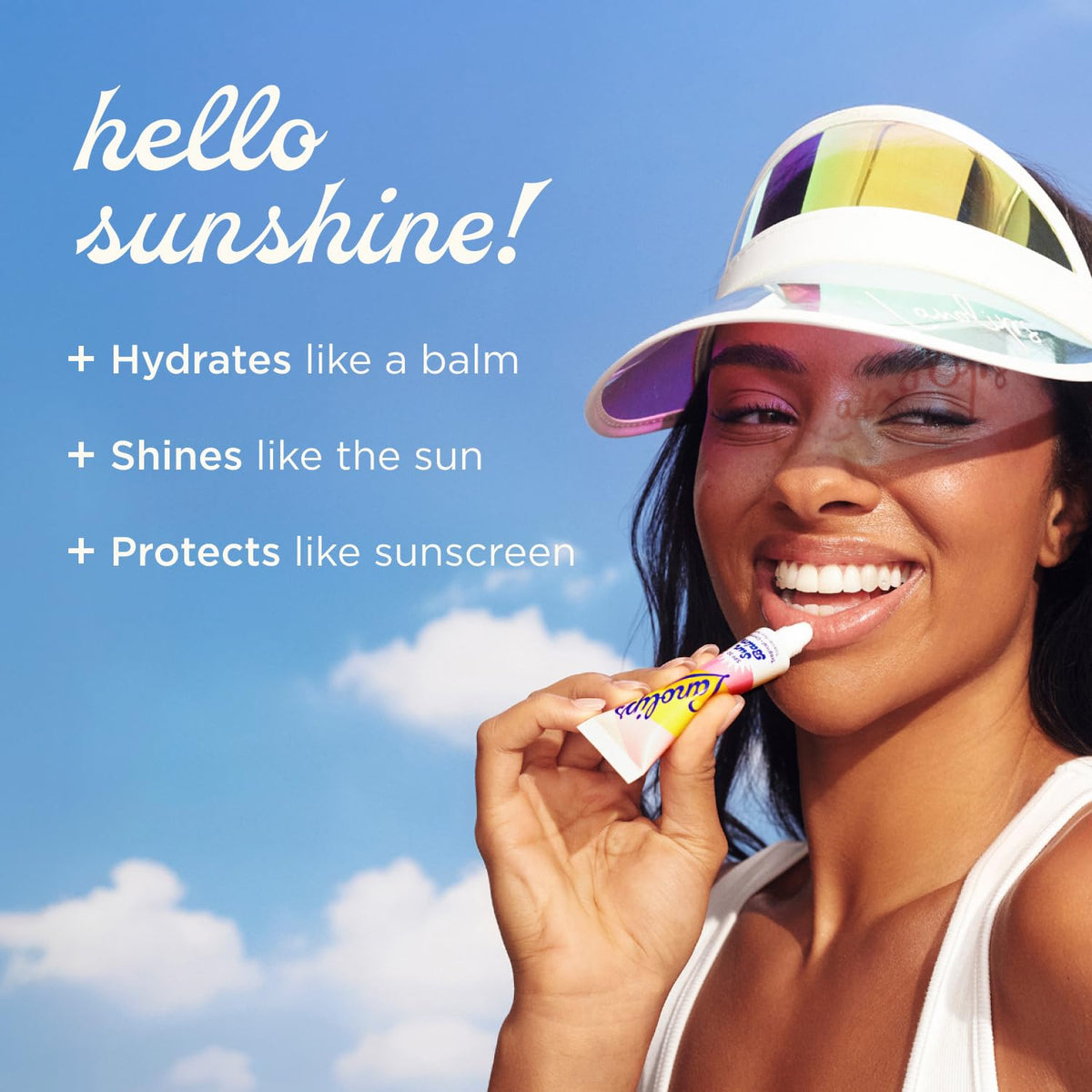 Lanolips Sun Balm Tropical SPF 30 Bálsamo labial y soporte para tel...