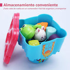 LTKFFFdp - Juguetes apilables para bebés de 1 a 3 años, clasificador de formas de tazas de anidación para bebés de 6 a 12 a 18 meses, juguete de aprendizaje apilable con bloques