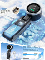 KIMWIND Ventilador turbo portátil de mano, viento de 5 engranajes,...