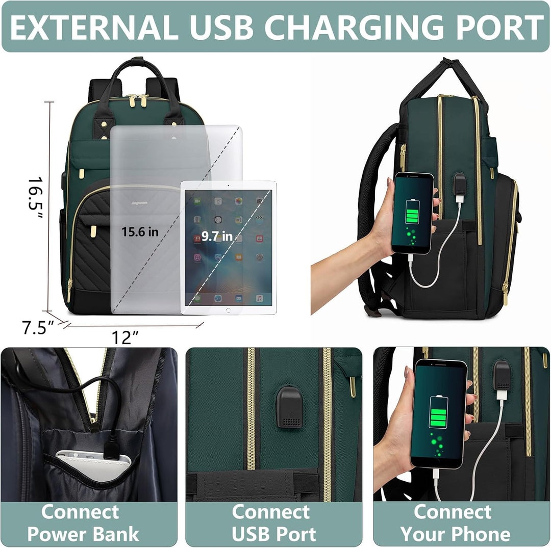 bagswan Mochila para Laptop para Mujeres Bolsa, 15,6 pulg.