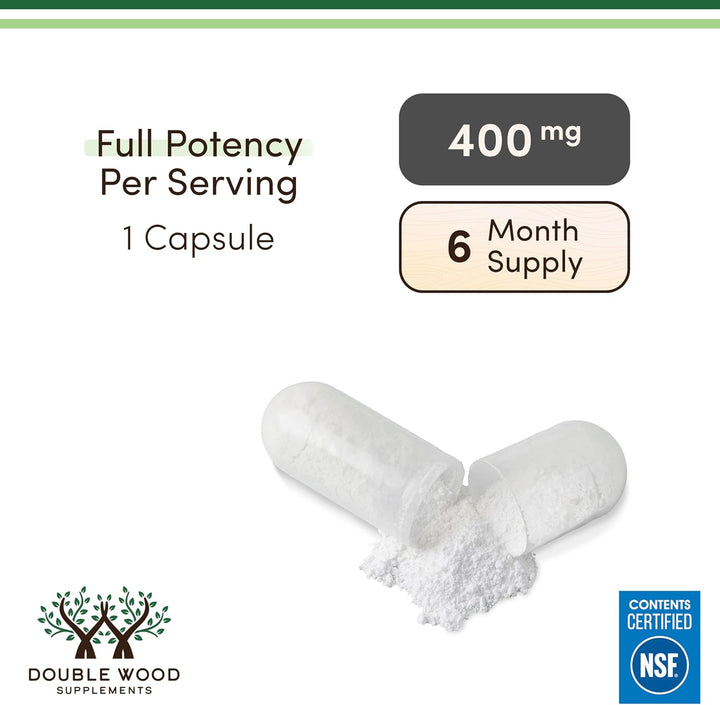 Glicinato de magnesio 400 mg | 180 cápsulas | Apoyo para el sueño,...