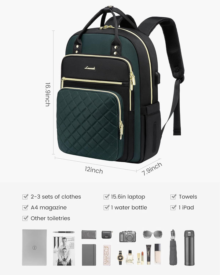 LOVEVOOK Mochila para computadora portátil para mujer, mochila para...