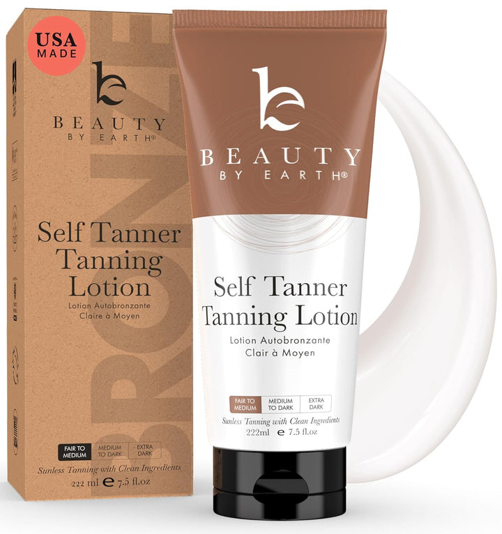 Loción bronceadora autobronceadora, fabricada en Estados Unidos con...