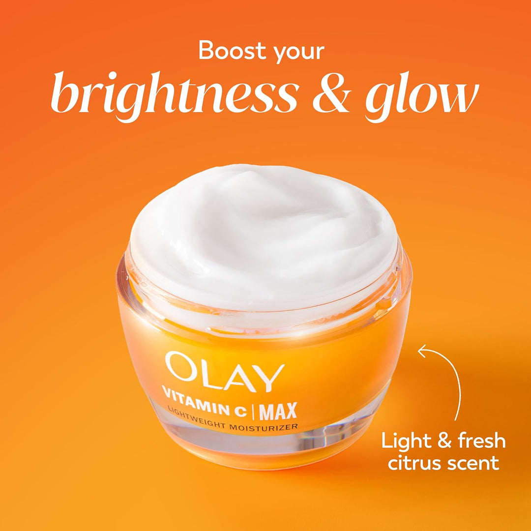 Olay Crema Hidratante Facial con Vitamina C MAX, Crema Iluminadora...