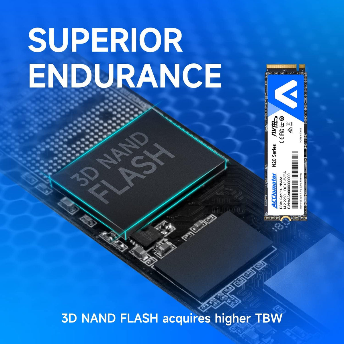 Acclamator Unidad interna de estado sólido SSD NVMe M.2 2280 PCIe G...