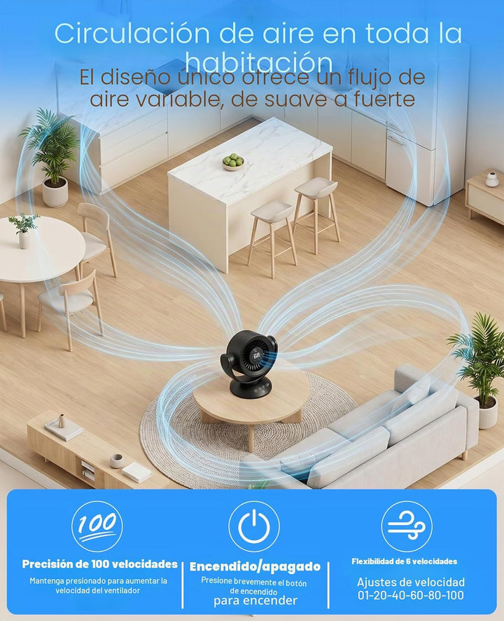 Ventilador para dormitorio, ventiladores de escritorio, ventilador...