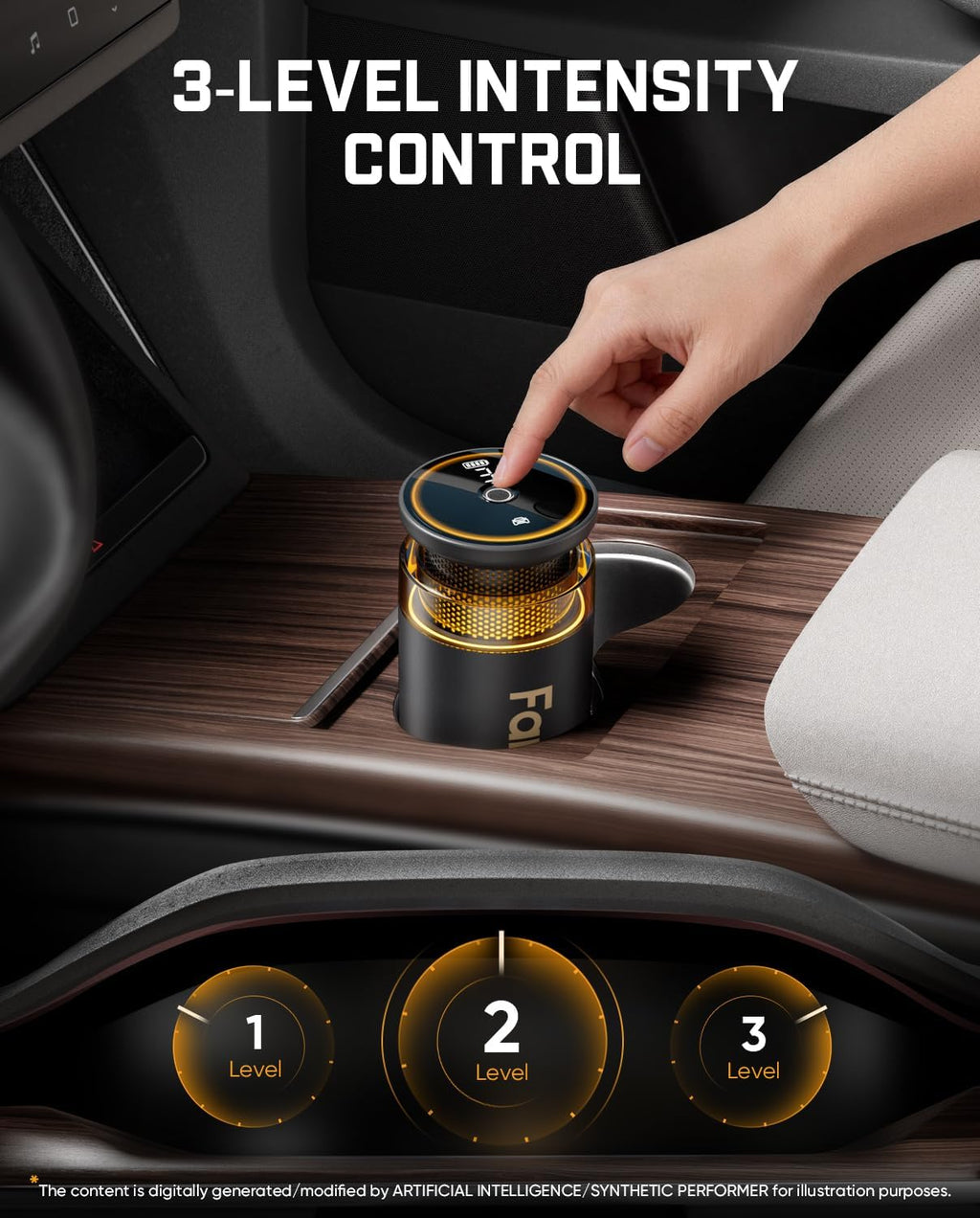Fanttik Ambientador de coche sin agua N10, luz ambiental, seguro para