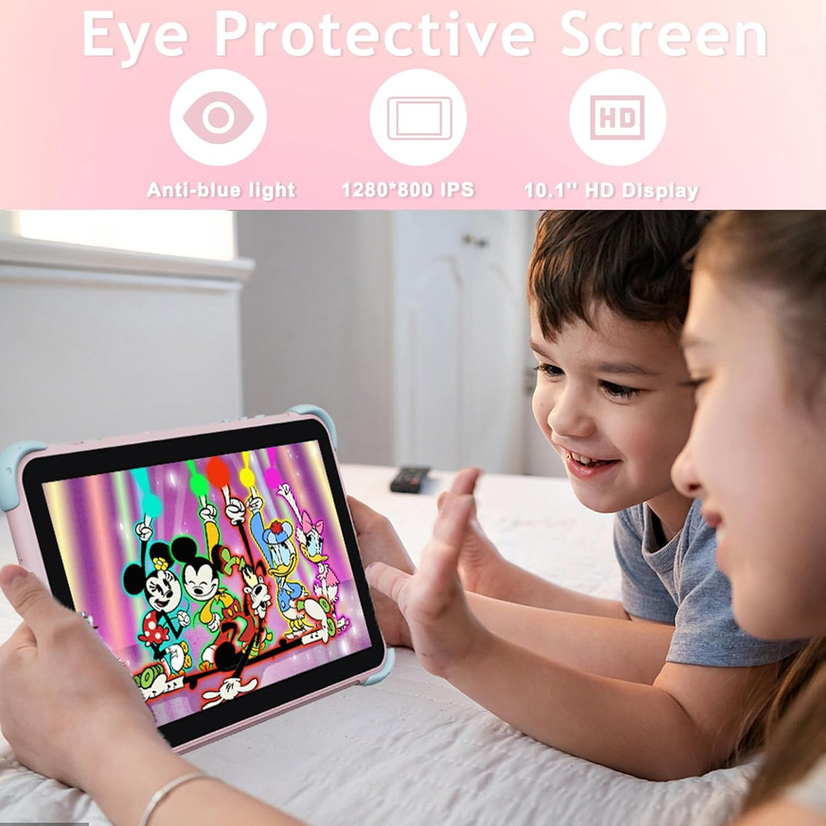 Tableta para niños de 10 pulgadas, tableta Android para niños con f...