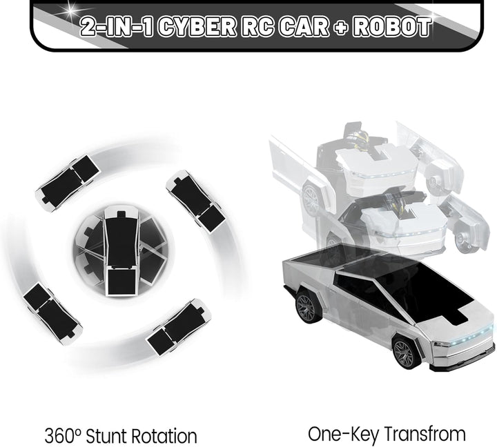 SANGQAOFU Coche de Control Remoto Juguetes Coches Transformadores I...