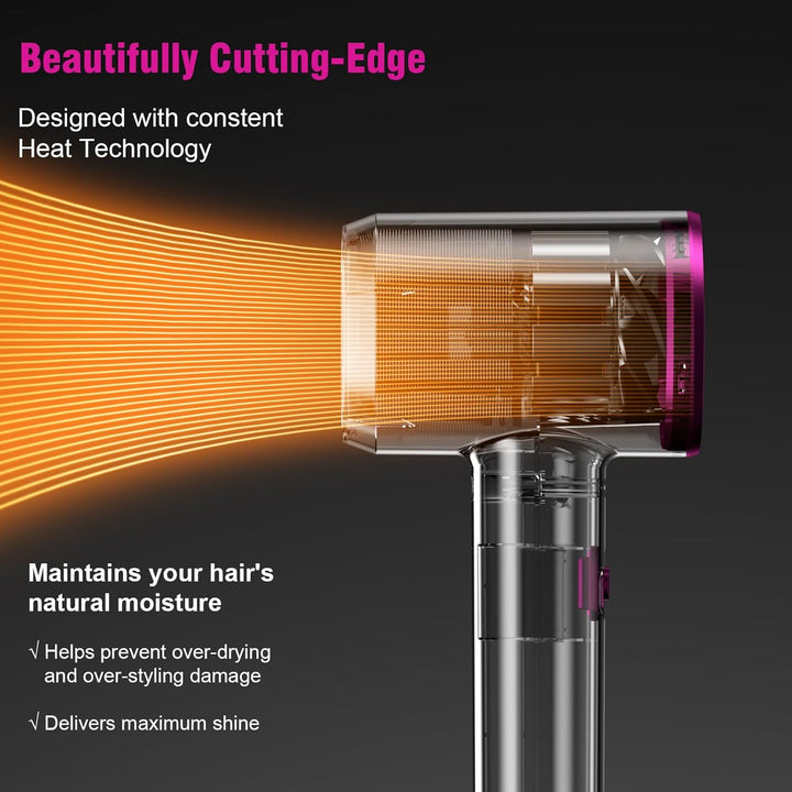 Secador de Cabello de Secado Rápido de 1200W Secador Iónico Profesi...