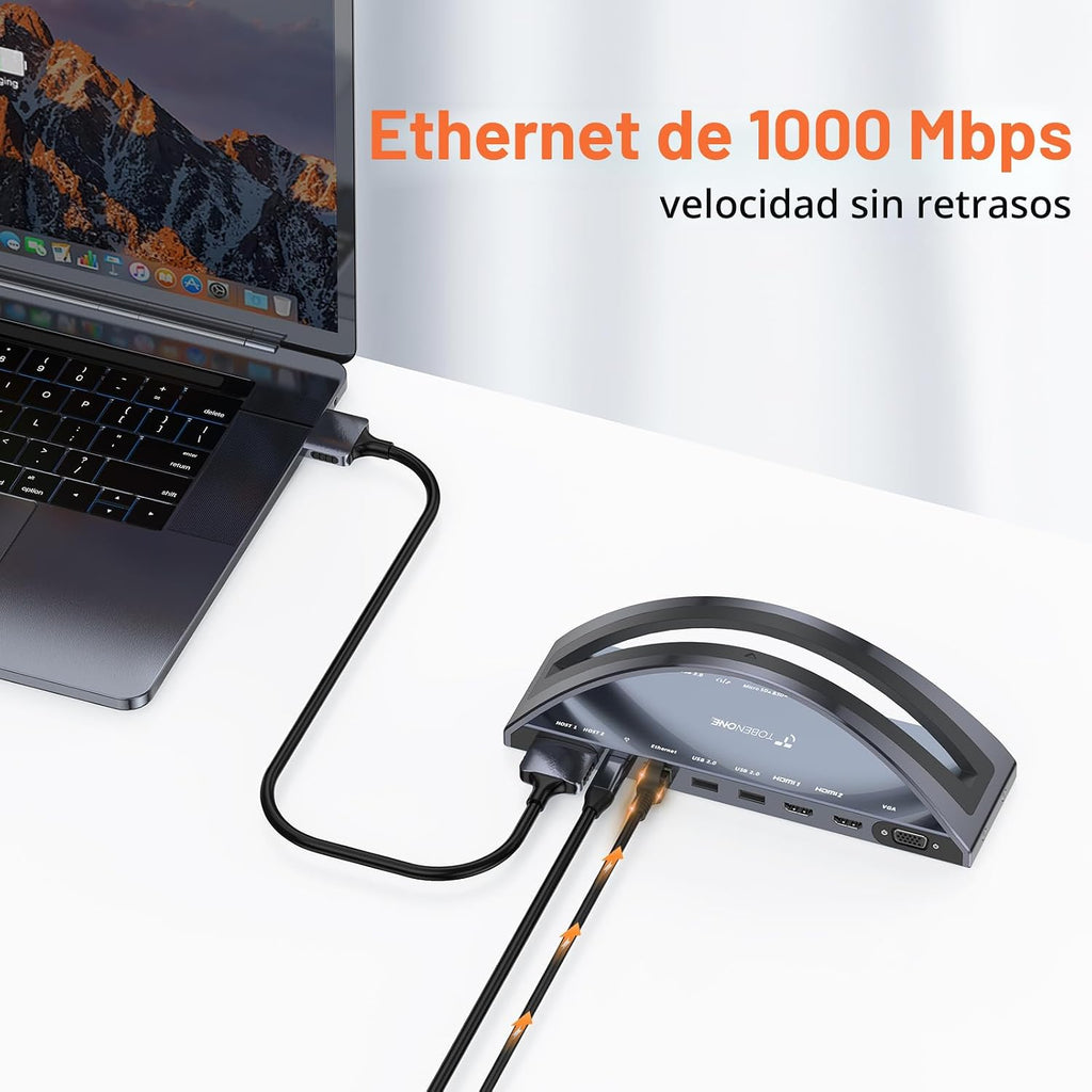 TobenONE - Soporte para estación de acoplamiento para MacBook Pro/Air Dual