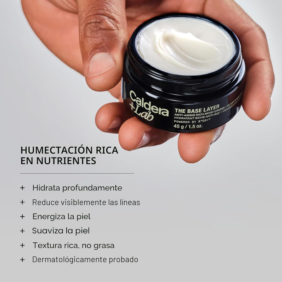 Caldera + Lab The Base Layer | Crema Hidratante Facial Orgánica par...