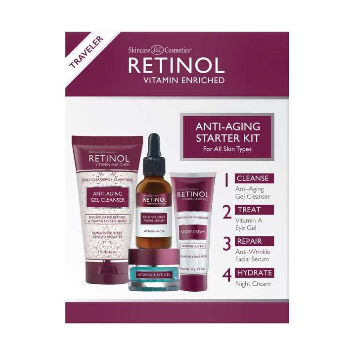 LIVAURA - Set de cuidado de la piel con retinol para mujer, kit lim...