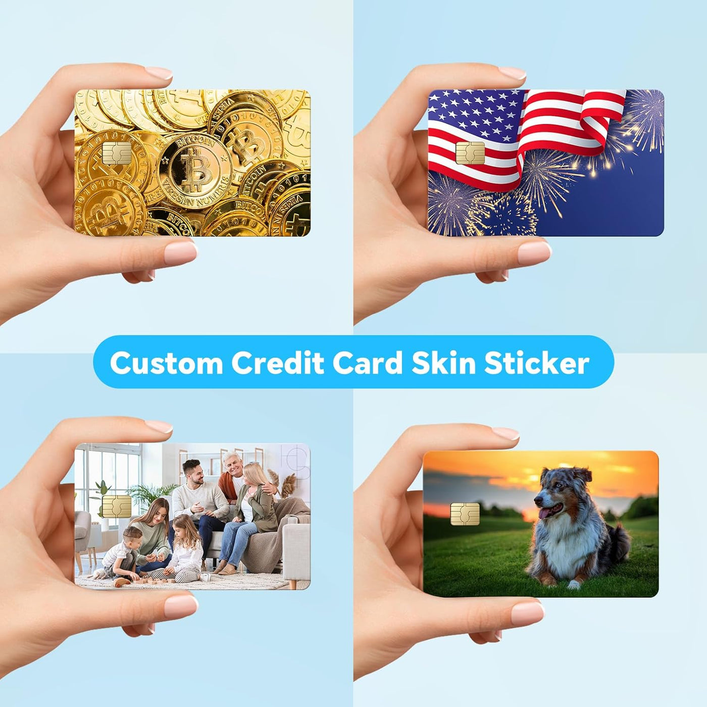 Skin personalizado para tarjetas de crédito calcomanía de