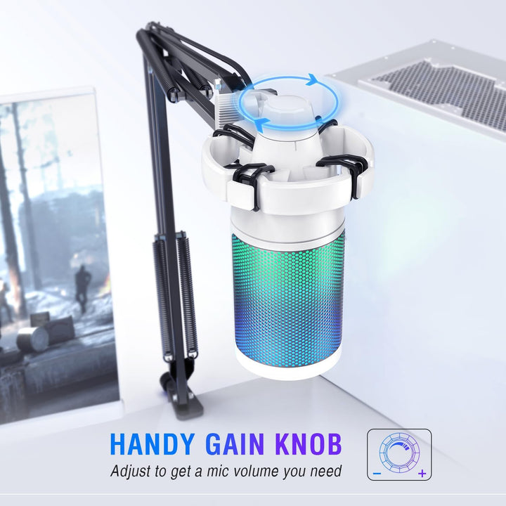 FIFINE Kit de micrófono USB para juegos de transmisión, condensador...