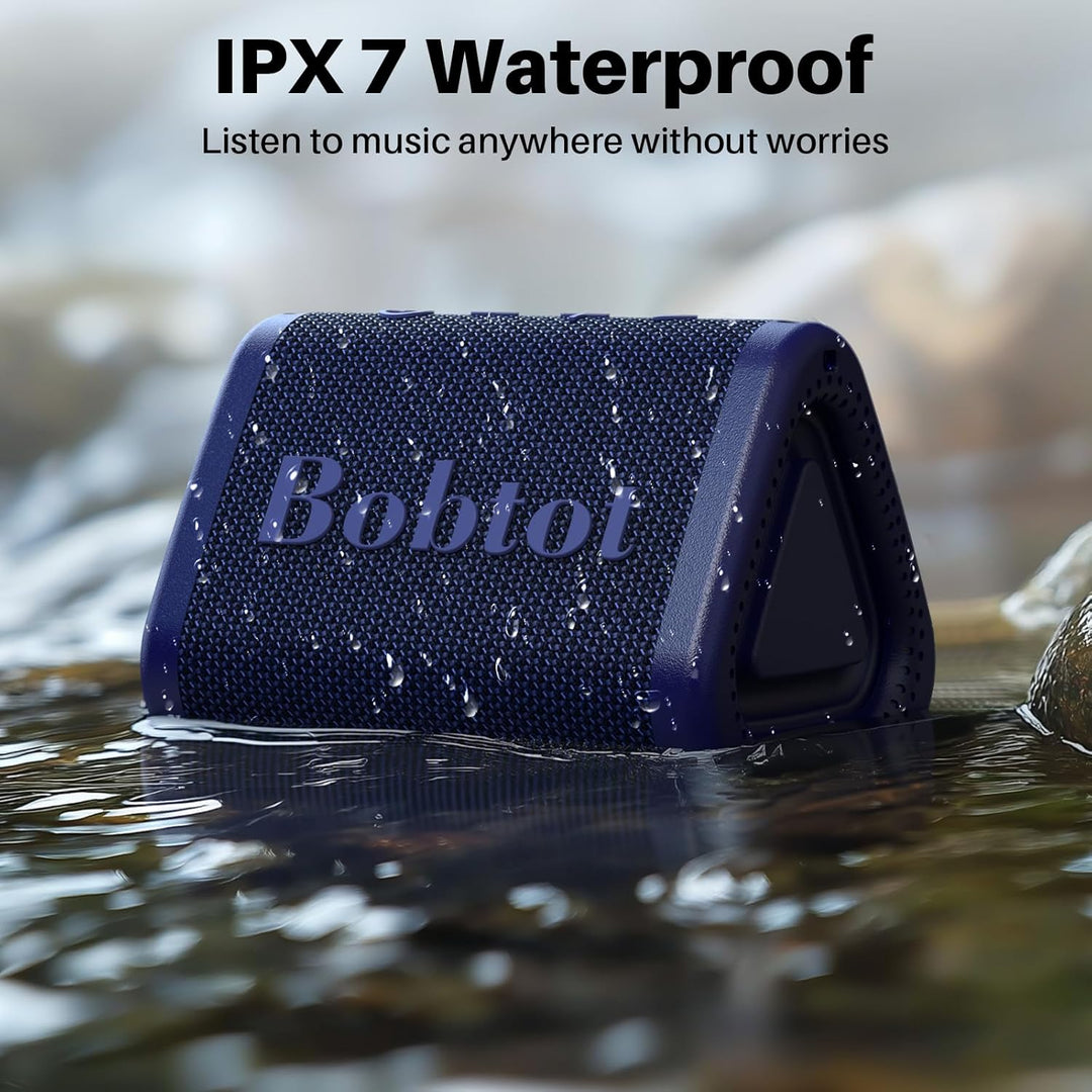 Bobtot Altavoz Bluetooth portátil inalámbrico, IPX7 pequeño altavoz...
