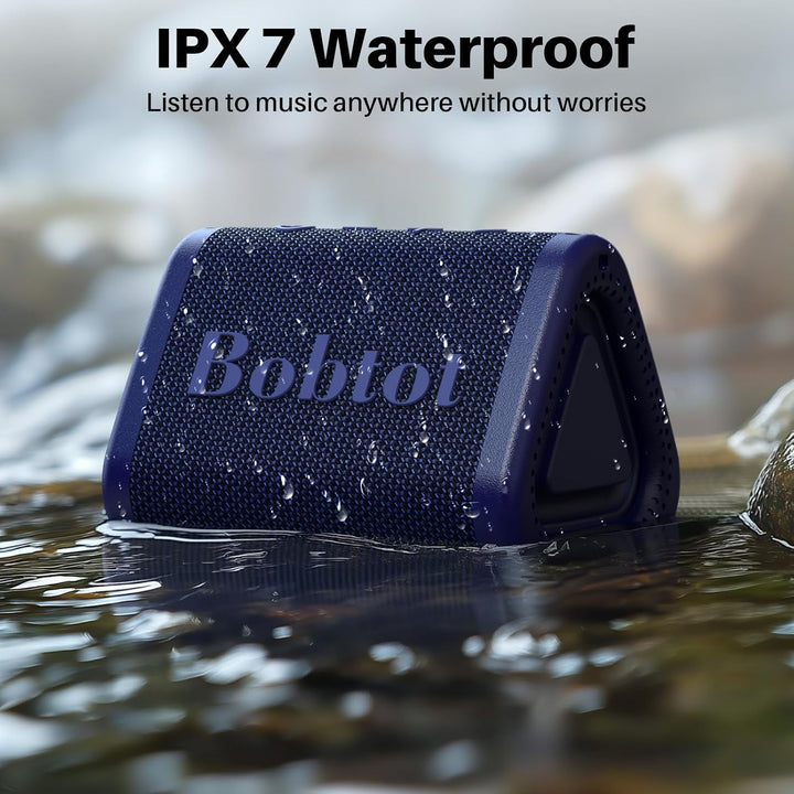 Bobtot Altavoz Bluetooth portátil inalámbrico, IPX7 pequeño altavoz...