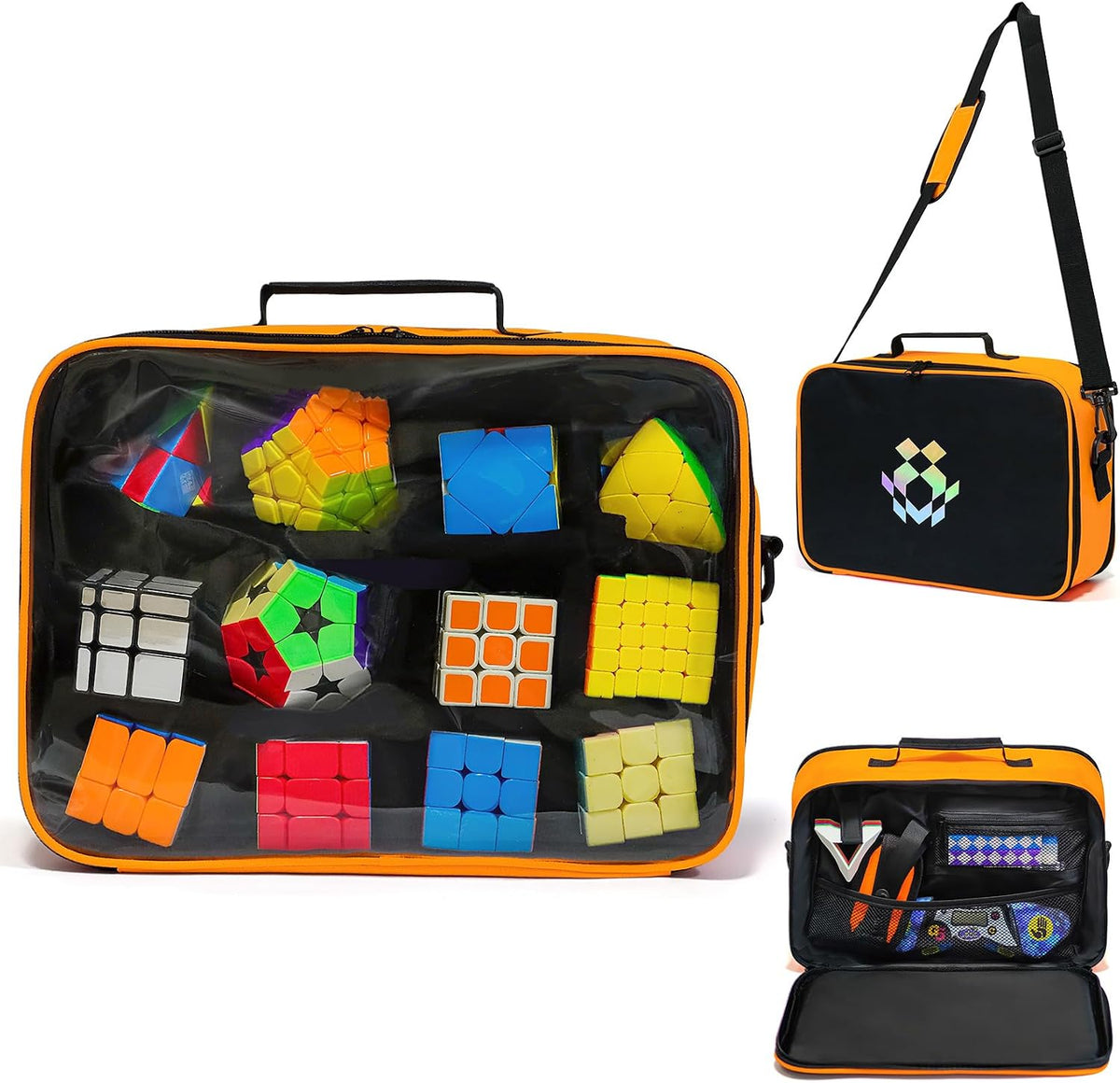 Speed Rubix Cube - Estuche de transporte transparente