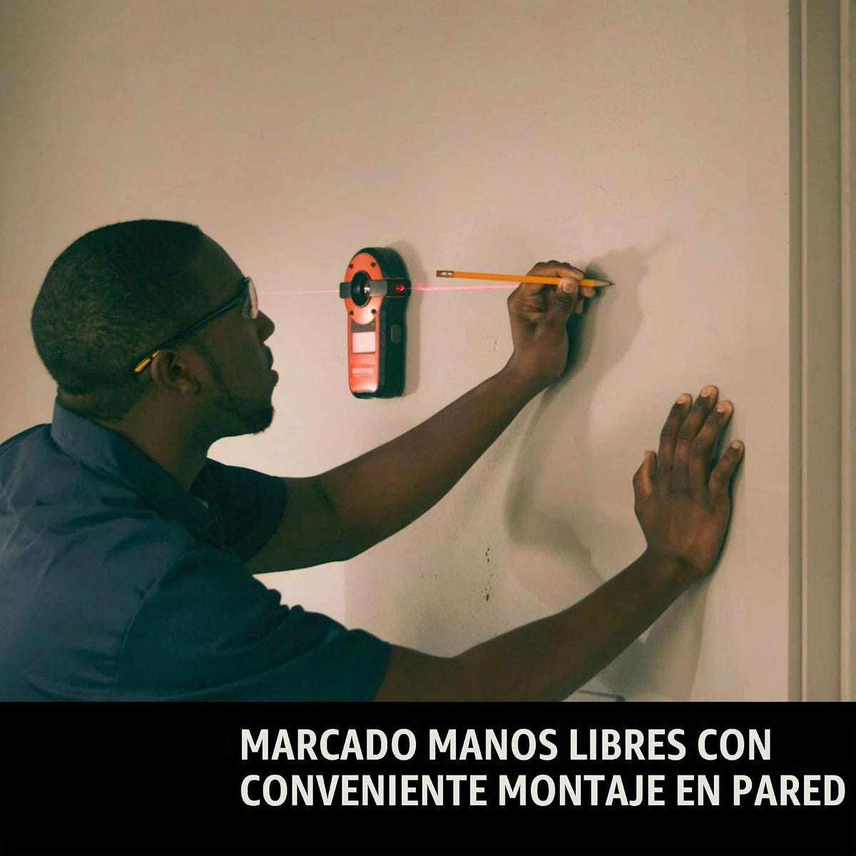CRAFTSMAN Sensor láser de nivel y perno, rango de visibilidad de 20 pies (CMHT77636), rojo
