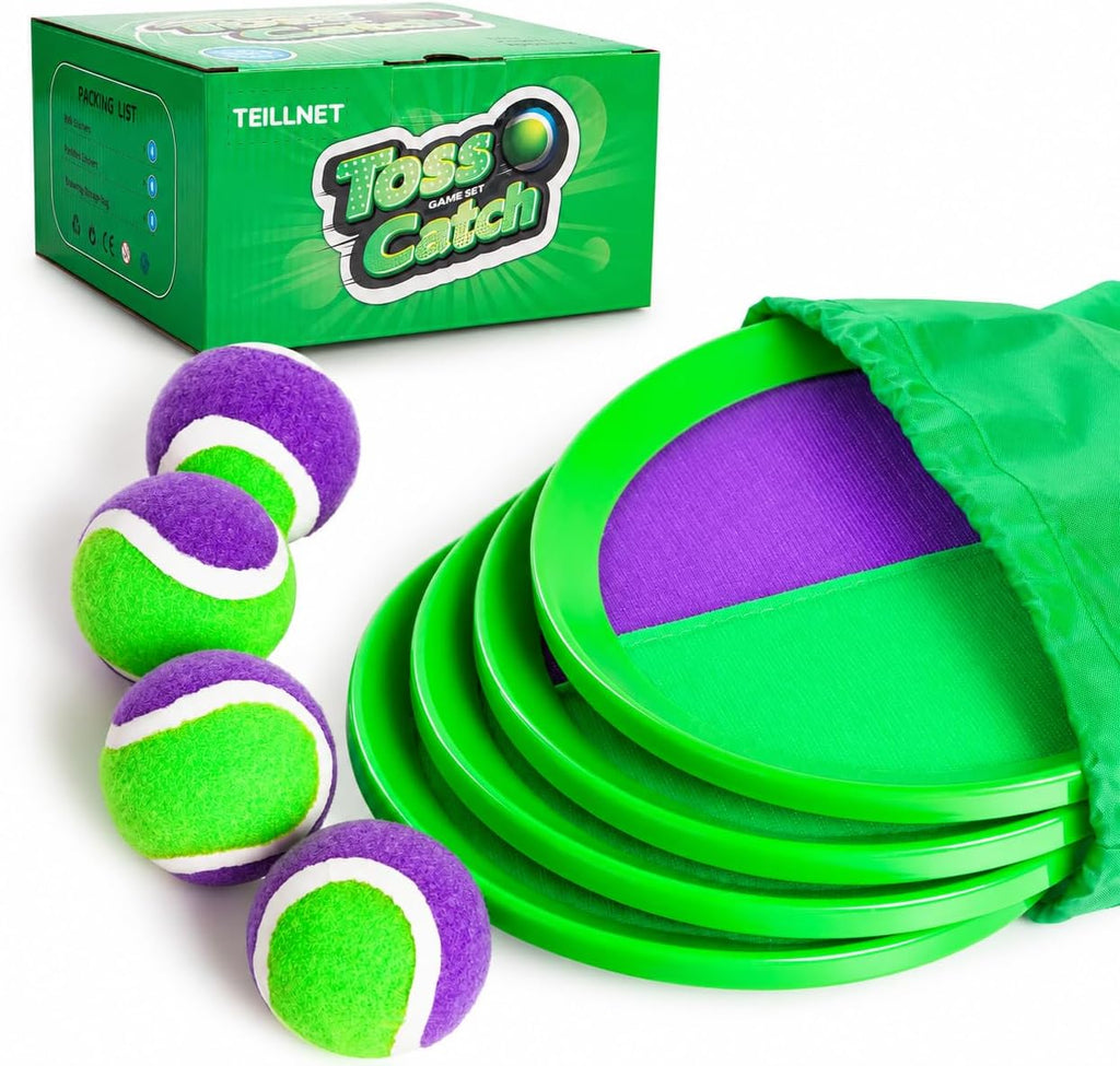 Juego de pelotas para lanzar y atrapar mejoradas – Juguetes de playa al aire libre Juegos de béisbol – Resistente y resistente al agua para el patio de la piscina – Regalo clásico para niños