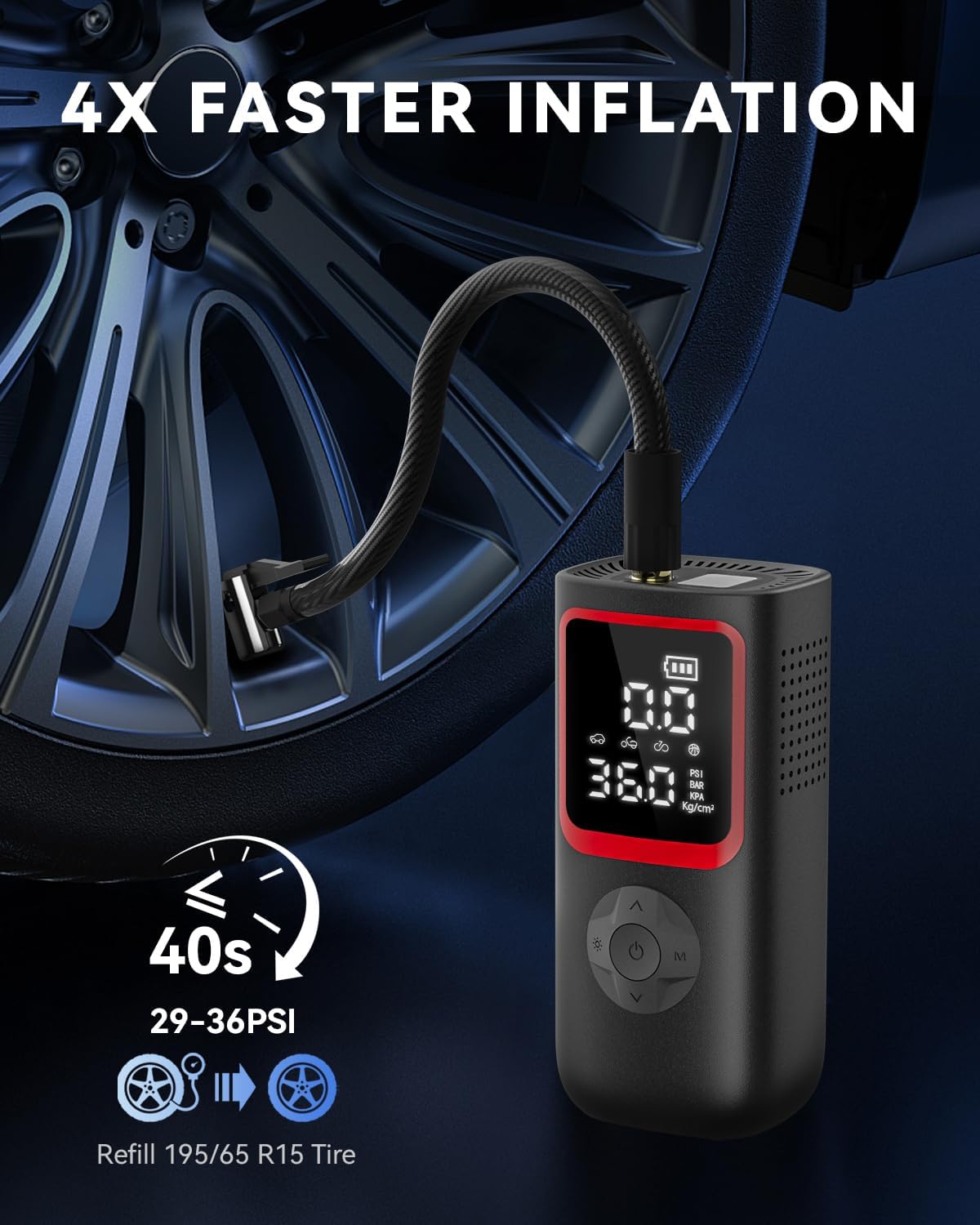 Inflador de Neumáticos Compresor de Aire Portátil - Inflador de Neu...