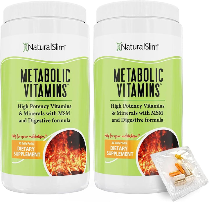 NaturalSlim Vitaminas metabólicas, multivitamínico para mujeres y h...