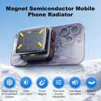 Enfriador magnético para teléfono con batería, ventilador de refrigeración inalámbrico recargable para iPhone/iPad, funda de refrigeración para teléfono, radiador disipador de calor con LED RGB para