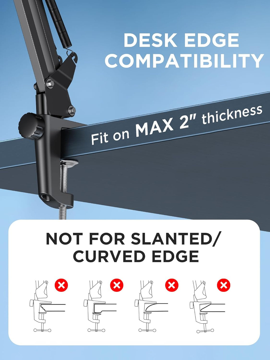 InnoGear, soporte de brazo tijera ajustable de estudio con suspensi...