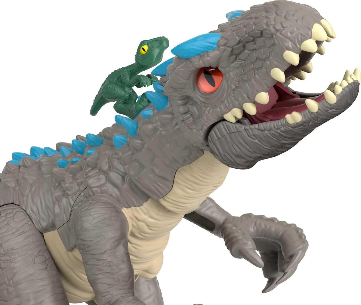 Fisher-Price Imaginext Jurassic World - Juego de figuras de dinosaurio Thrashing Indominus Rex para juegos de simulación, preescolar, niños a partir de 3 años