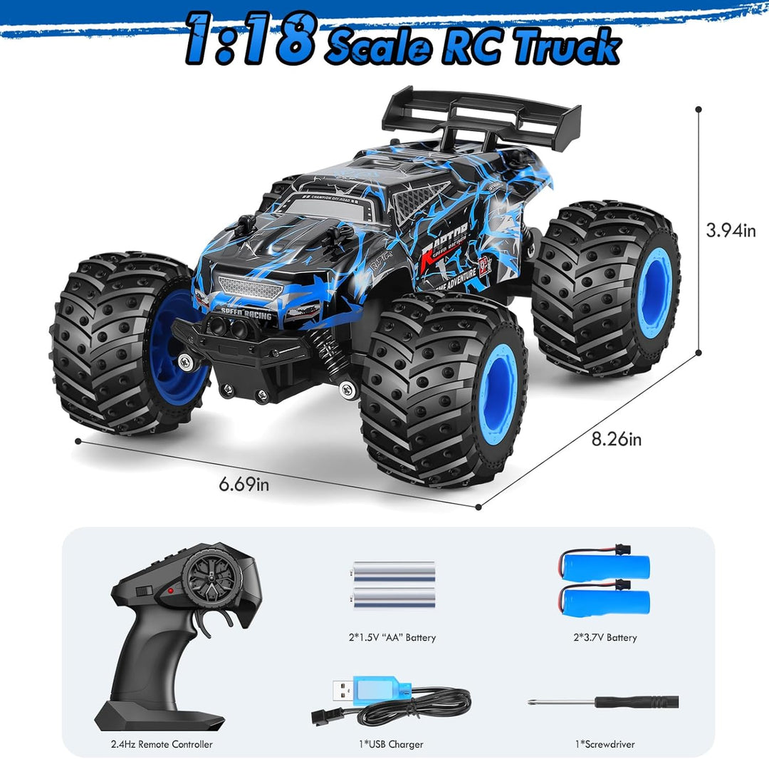 BIFYTON Coche de Control Remoto, Coches RC a Escala 1:18, Camión RC...