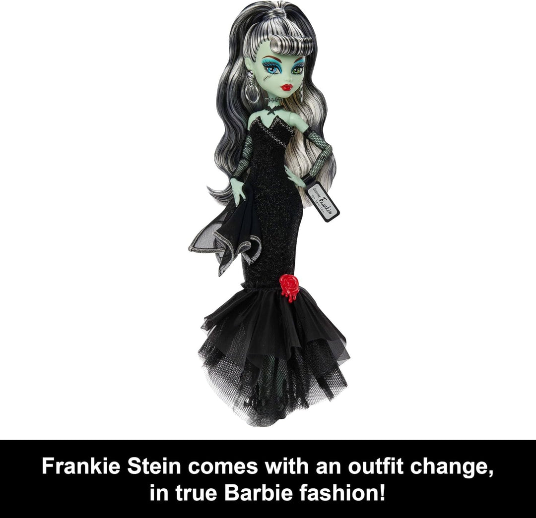 Monster High x Barbie Muñeca Frankie Stein con traje de
