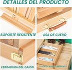 Caballete de mesa ajustable con cajón de almacenamiento