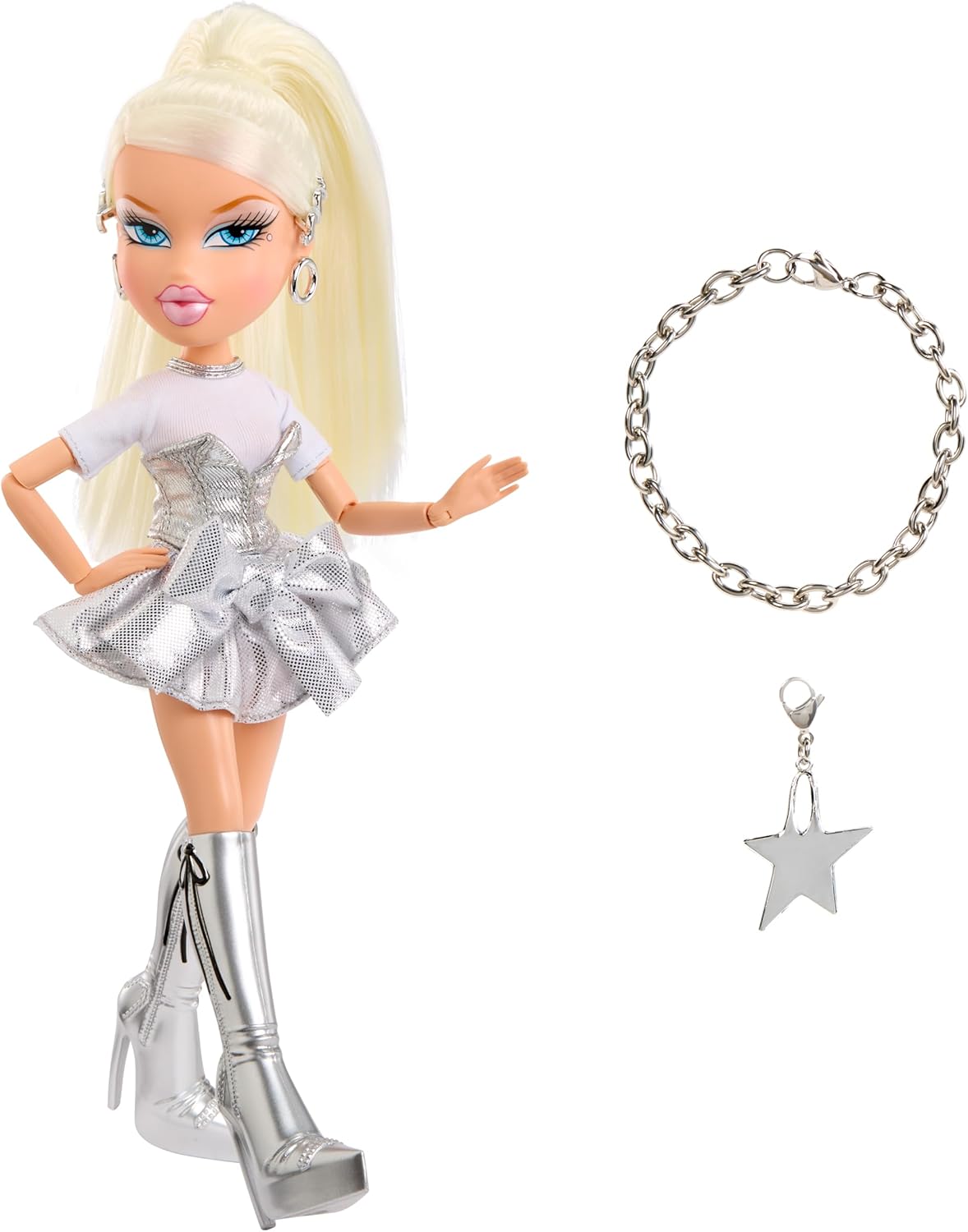Bratz Charmz Cloe Muñeca de moda con pulsera de encanto